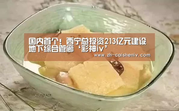 国内首个!西宁总投资213亿元建设地下综合管廊‘彩神iv’(图1) 彩神iv