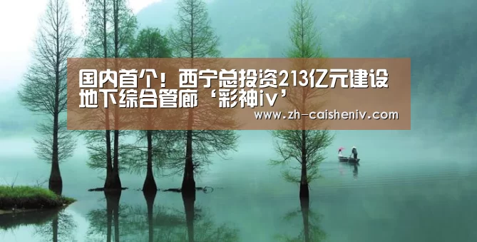 国内首个!西宁总投资213亿元建设地下综合管廊‘彩神iv’(图3) 彩神iv